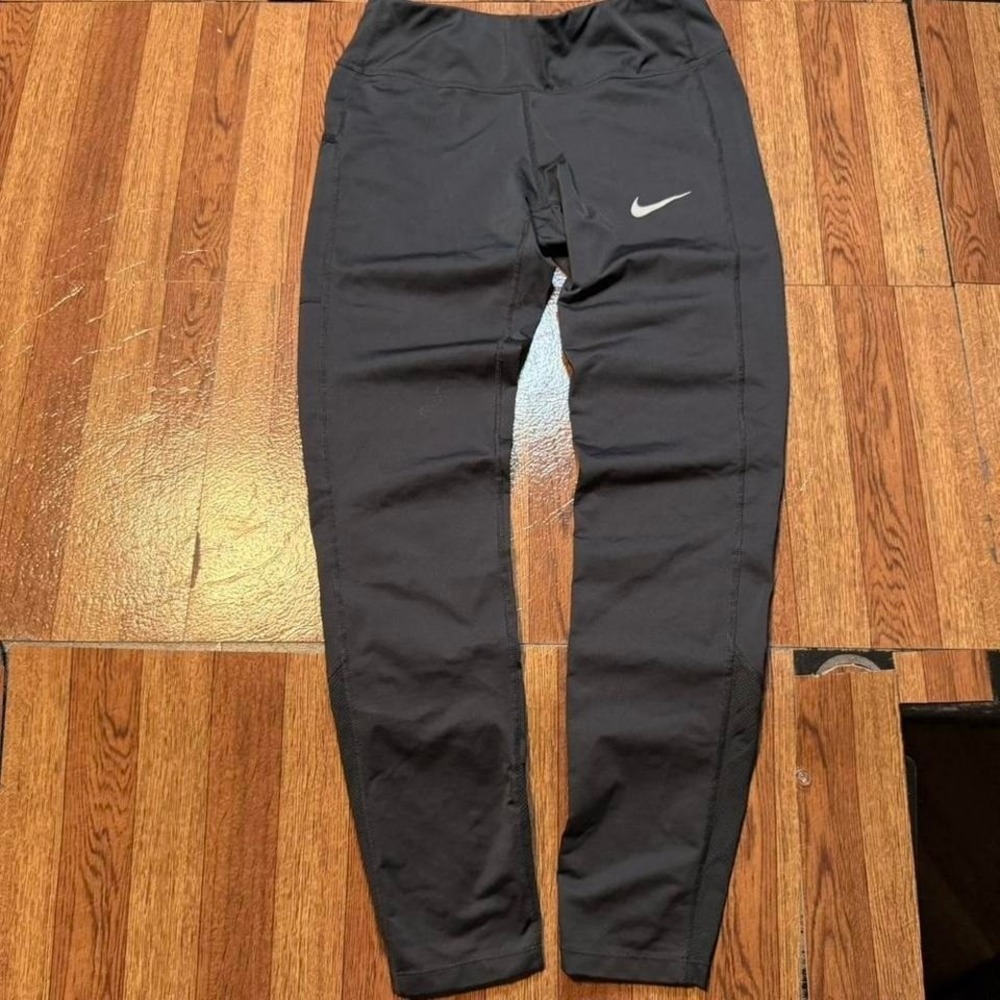 Nike Women's Black Dri-Fit Tech Retro Sportswear Running Leggings Small